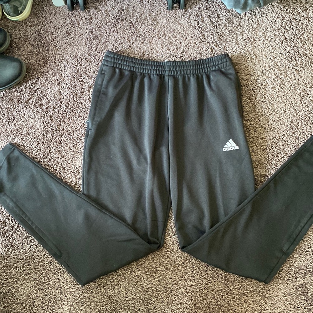 Black Adidas sweatpants